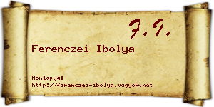 Ferenczei Ibolya névjegykártya